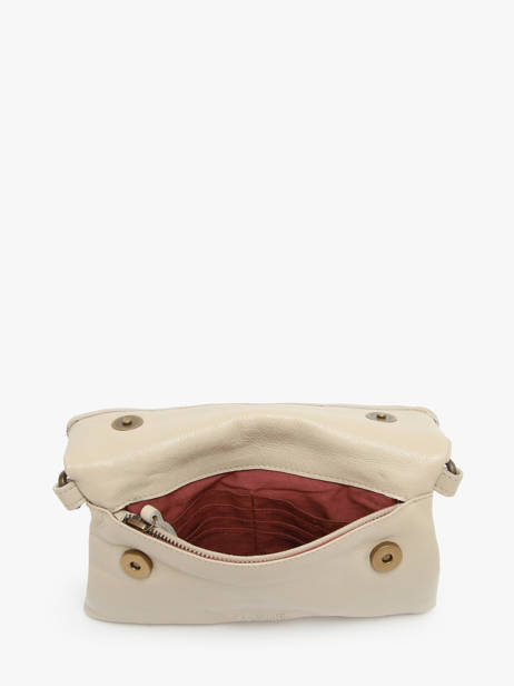 Cross Body Tas Cow Leder Basilic pepper Beige cow BCOW75 ander zicht 4